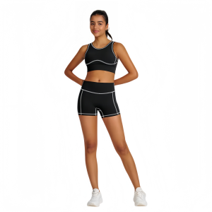Yoga Set: 2-Piece Bra and Shorts Set